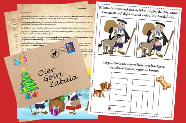 Olentzeroren gutun pertsonalizatua umeei