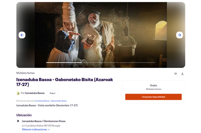 Reservar entrada Casa de Olentzero (zenaduba Basoa Mungia)