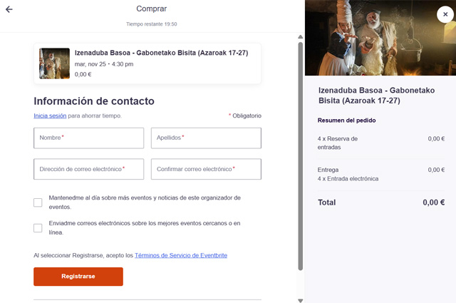 Reservar entrada Casa de Olentzero (zenaduba Basoa Mungia)