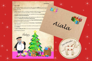 Carta de Olentzero Nochebuena a los niños personalizada