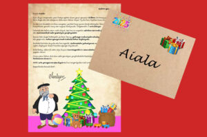 Olentzeroren Gabon-gaueko gutun pertsonalizatua umeei